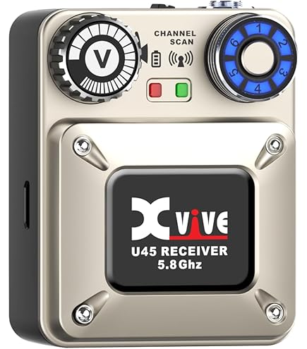 Xvive Sistema de monitor intra-auricular sem fio U4, receptor IEM