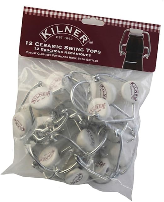 Kilner Drink Works Swing Tops Bottle, Stainless Steel, MultiColour