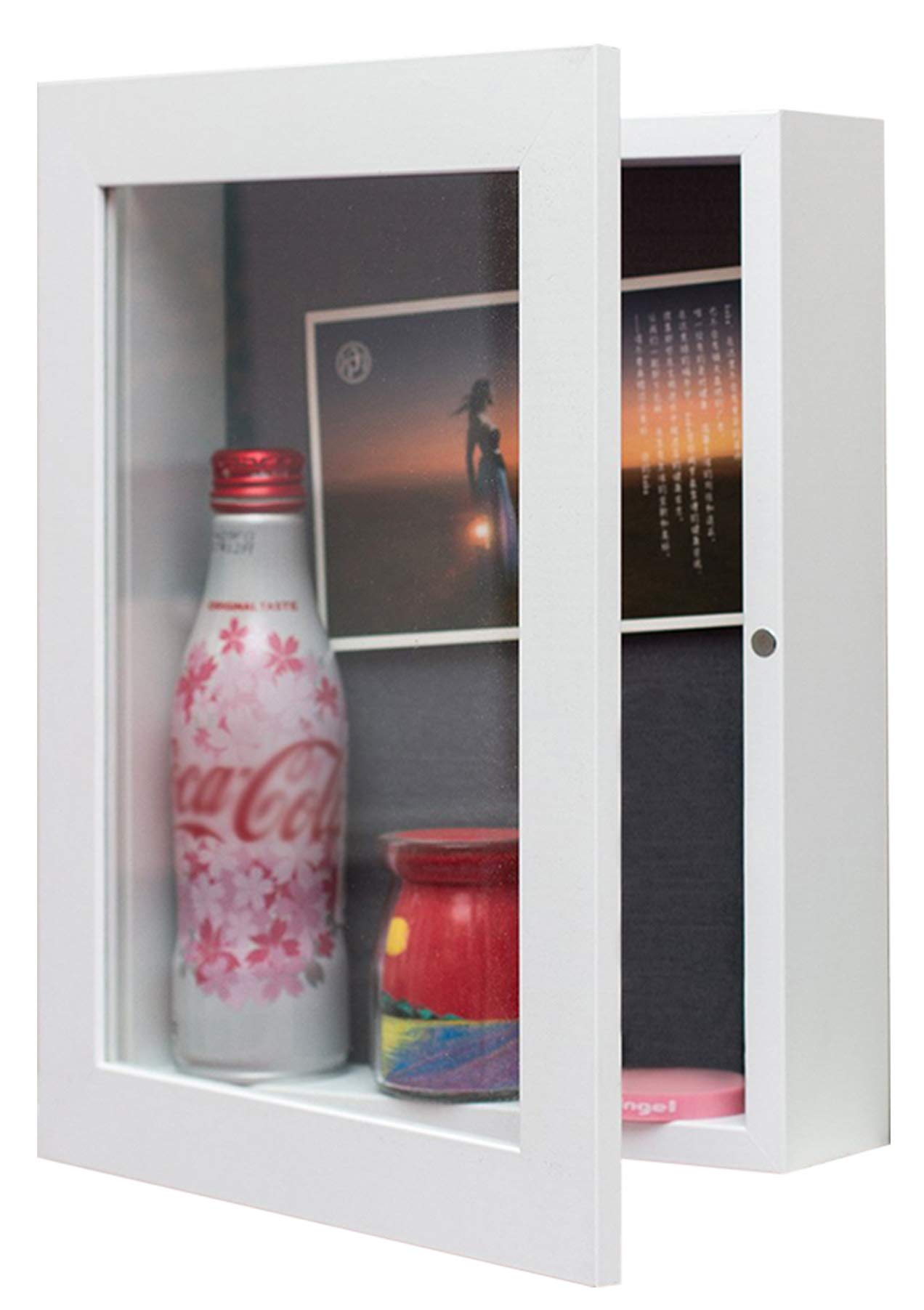 8x10.5 White Shadow Box Frame Display Case 2" inches Depth eBay