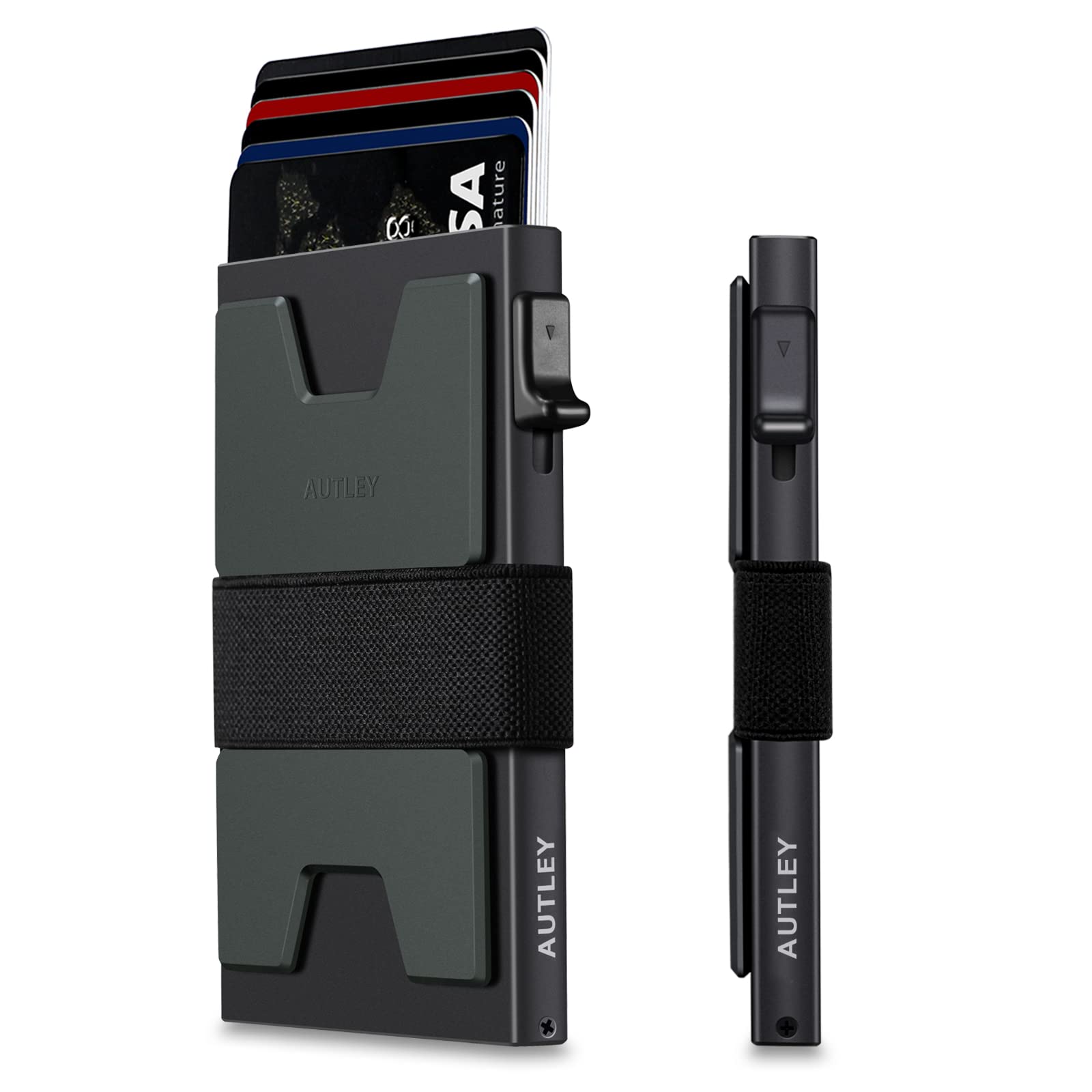 Mua Slim Card Holder, Minimalist Pop Up Wallet for Men, RFID Blocking ...