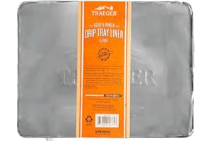 Traeger Grills BAC458 Ranger/Scout Drip Tray Liner Grill Accessory, 5 Count