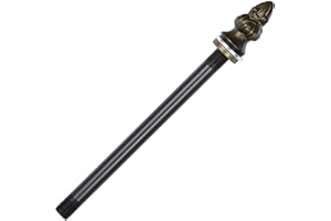 Bieye SS024 Lampshade Support with Finial for Tiffany Style Stained Glass Floor Lamp Table Lamp (G3/8 145mm Acorn)