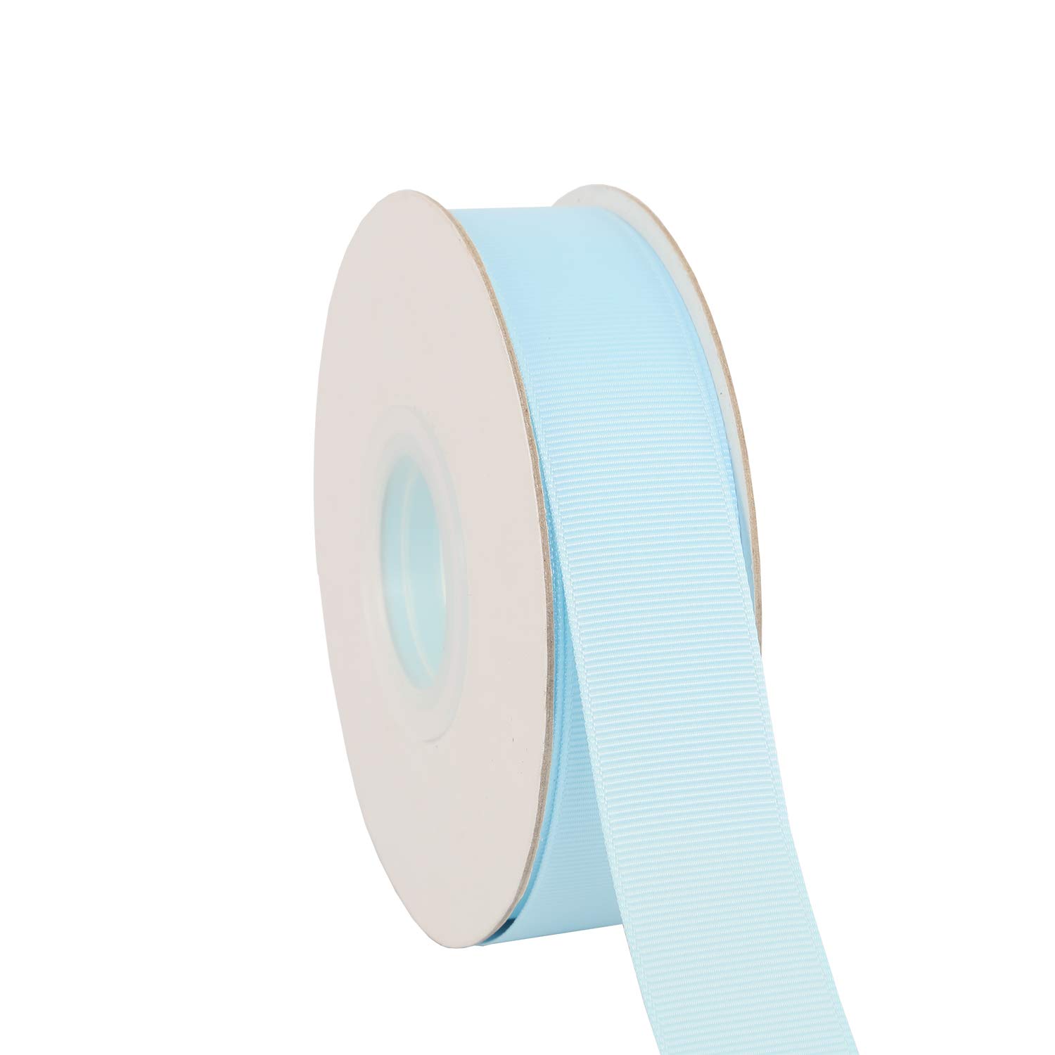 Ribbonitlux 25mm Wide Solid Grosgrain Ribbon 22 Meters (305-Light Blue, Set for Gift Wrapping, Party Decor, Sewing Applications, Wedding and Craft