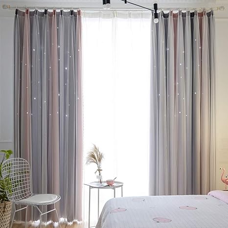 xgxqbs cortinas de doble capa