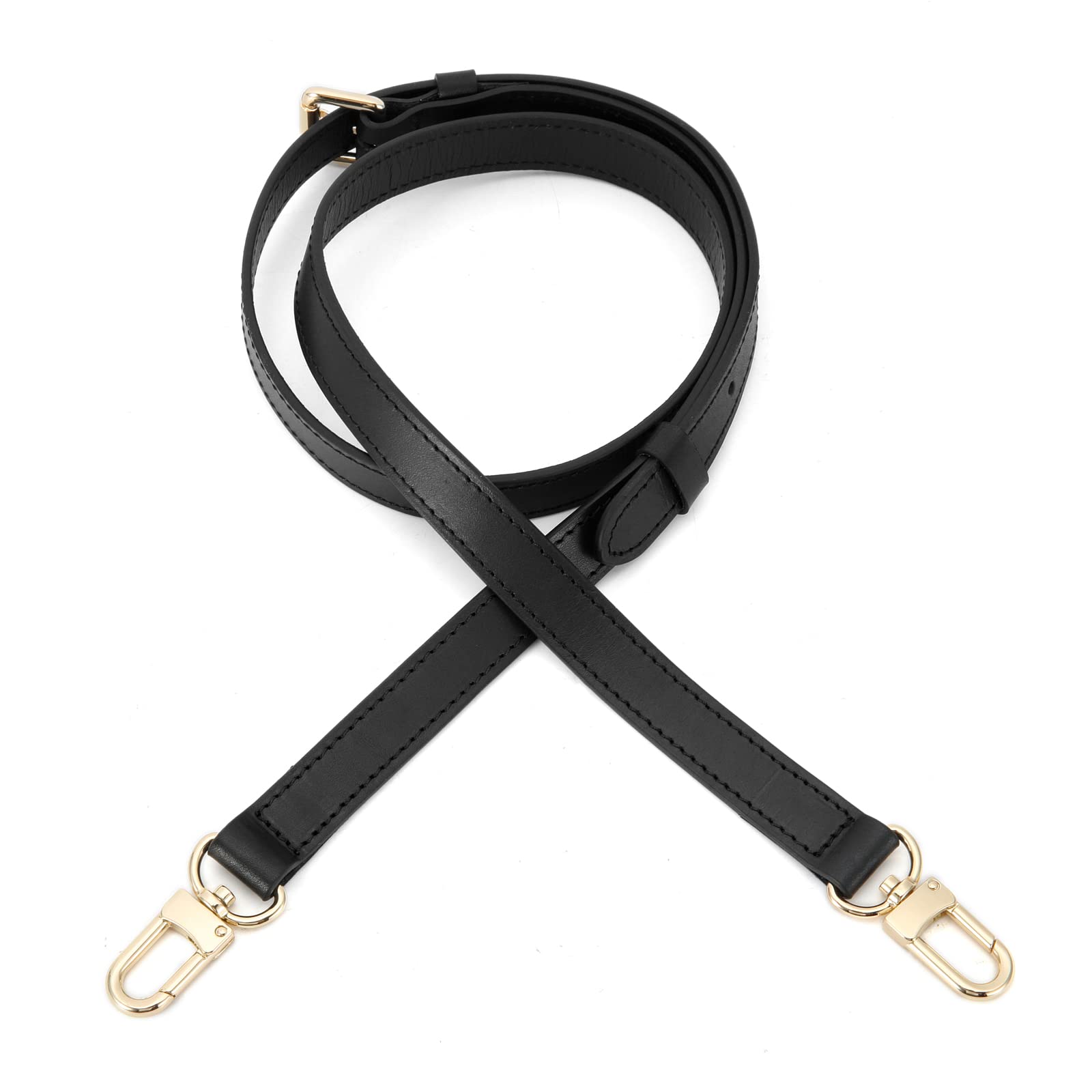 Senral Bag Straps for Handbags Replacement Leather Strap for Speedy 20 25 30 Alma Pepite Crossbody Bag Messenger Bag Shoulder Bag Purse with Gold Clips