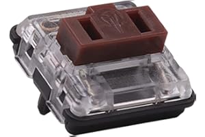COISUIM Kailh PG1350 Choc V1 70PCS Mechanical Keyboard Switch kailh Low Profile switches Chocolate Mechanical Keyboard Switch RGB SMD 5-Pin Kailh Switches (Brown,70Pcs)