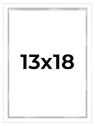 13x18 White Shadow Box Minimalist 1" Deep Display