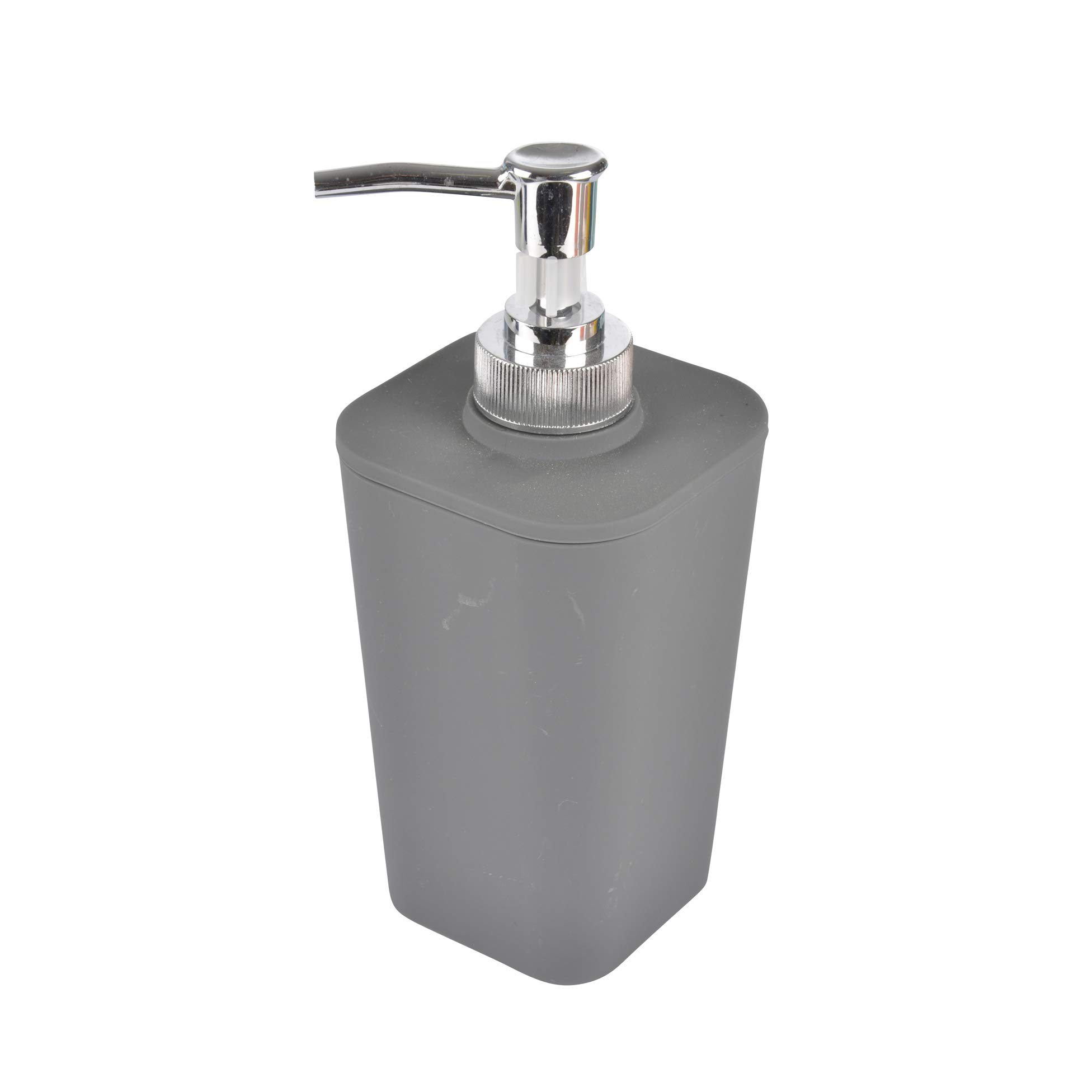 Douceur d'Intérieur Soap Dispenser Soft Touch Effect 7 x 7 x 17.5 cm anthracite