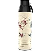 Tervis Venture Water Bottle Harry Potter - Vintage Houses Triple Insulated Tumbler Travel Cup Keeps Drinks Cold & Hot, 26oz, Stainless Steel