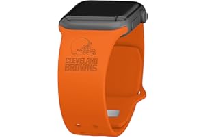 Game Time Cleveland Browns Engraved Silicone Sport Watch Band Compatible with Apple Watch