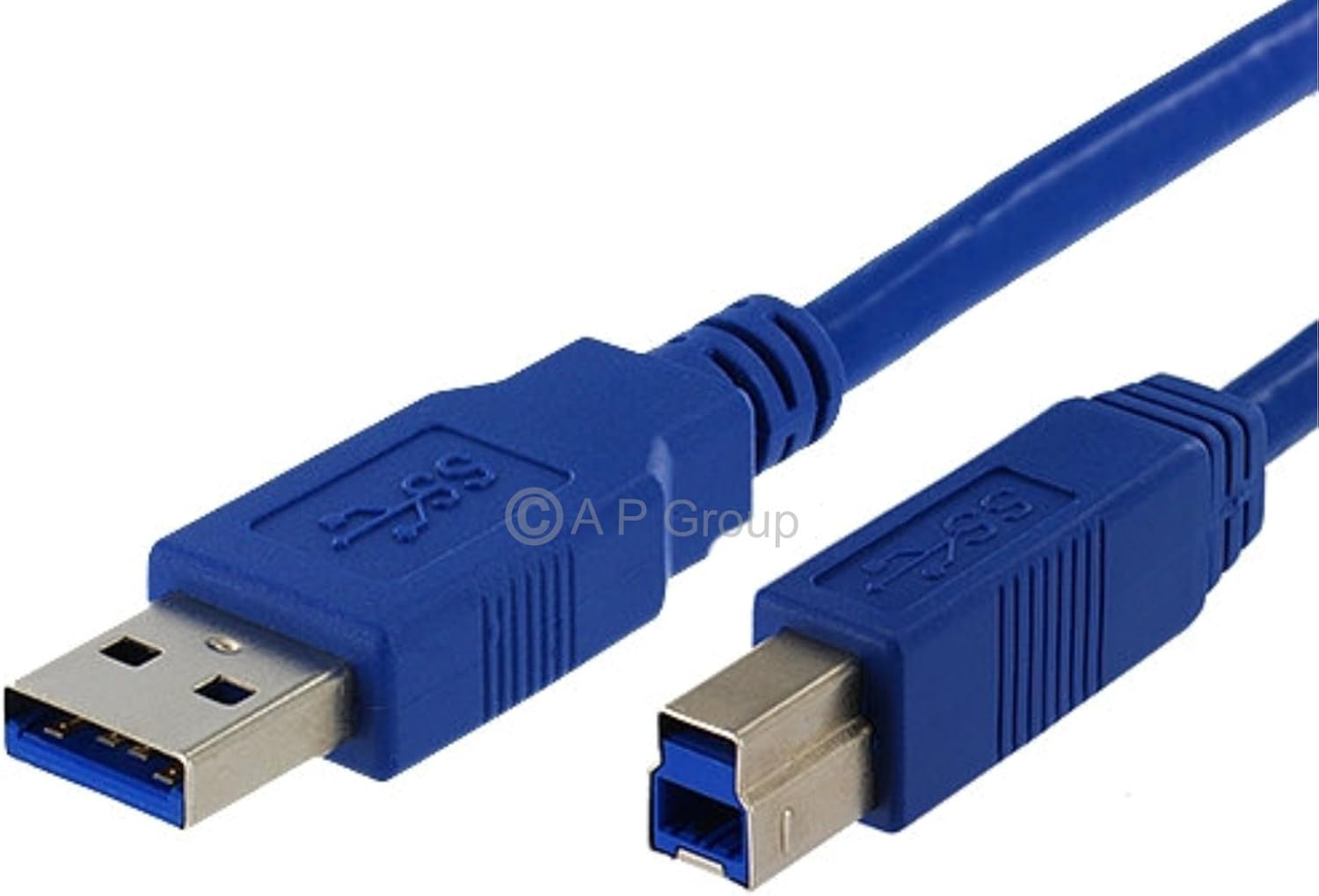 rhinocables USB 3.0 Printer Cable - A Male to B Lead, Blue, 1m - Image 4