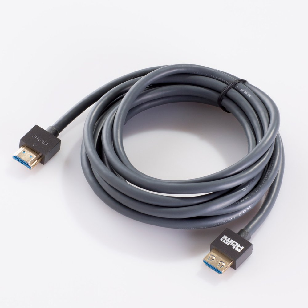 SlimHDMI 3m Pro Series Locking Cable (Gold Plated, 1080p, 4K, UHD, 3D, High Speed, ARC)
