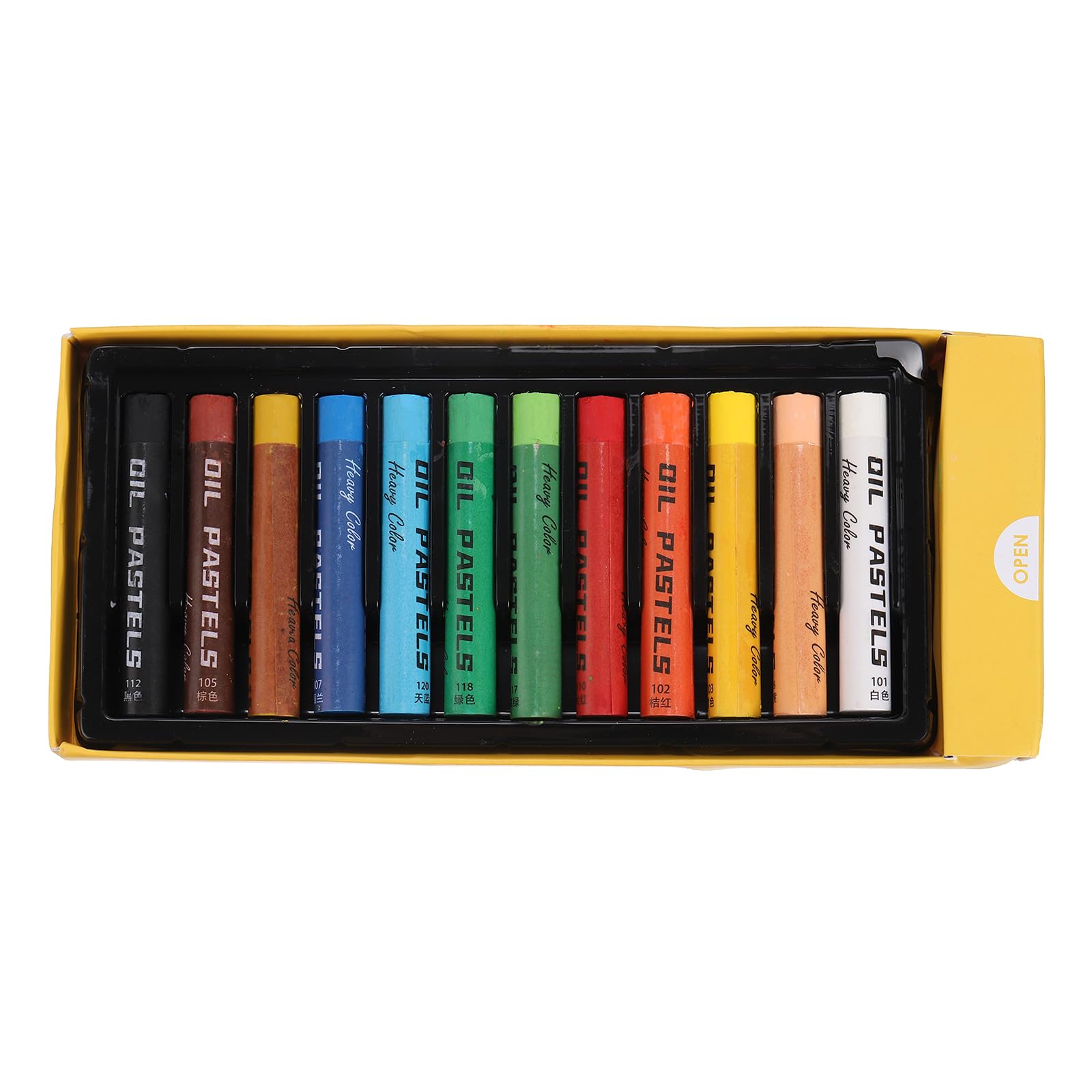 PATIKIL 12 Color Oil Pastels, 12Pcs Soft Oil Crayons Creamy Pastels Stick Art Supplies for Art Painting Drawing Blending Graffiti for Artists Beginners