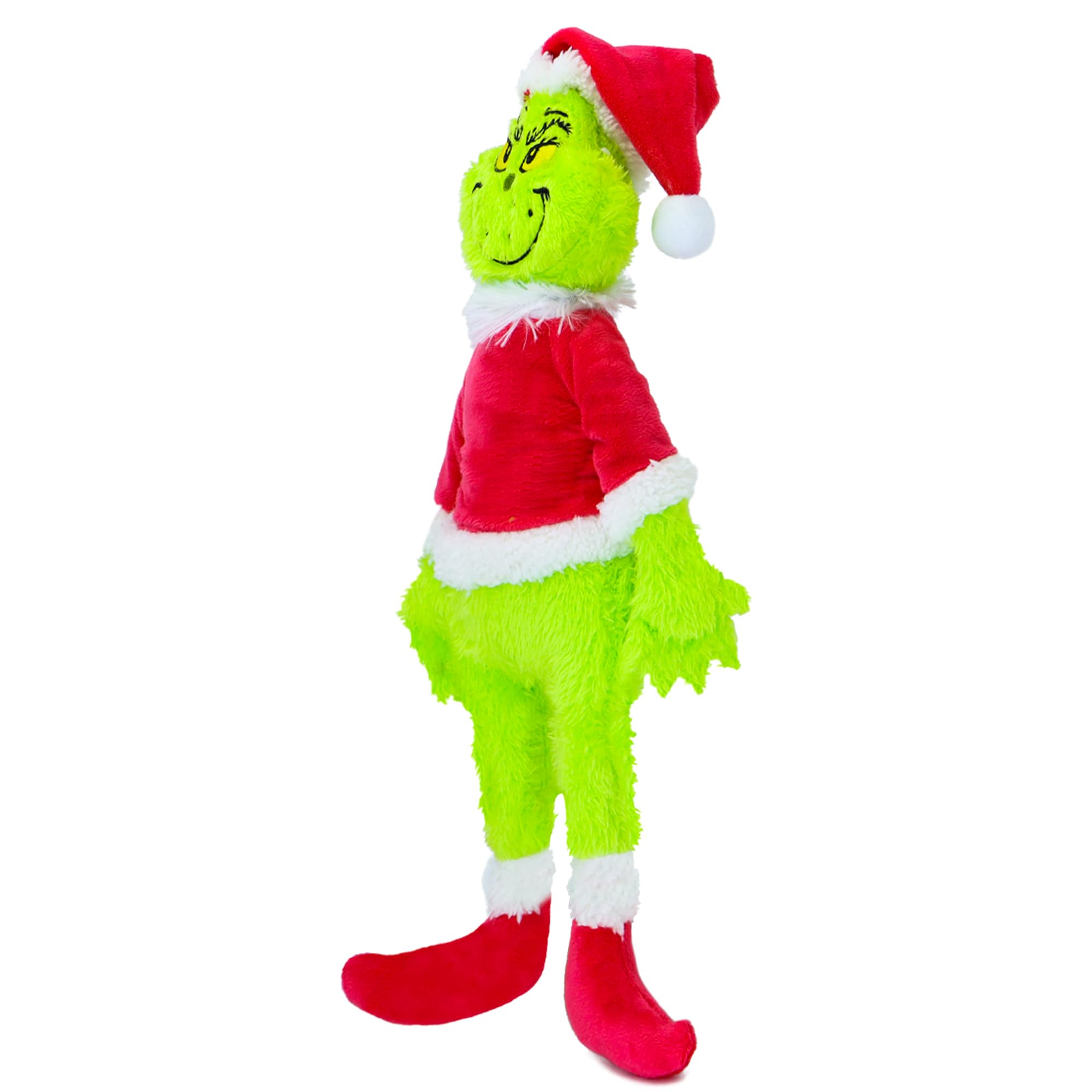 Photo 1 of 11.8-Inch Green Christmas Plush Toy, Mischievous Holiday Figure Who Loves Stealing Gifts, Perfect for Kids, Cute Christmas Decoration for Homes and Trees