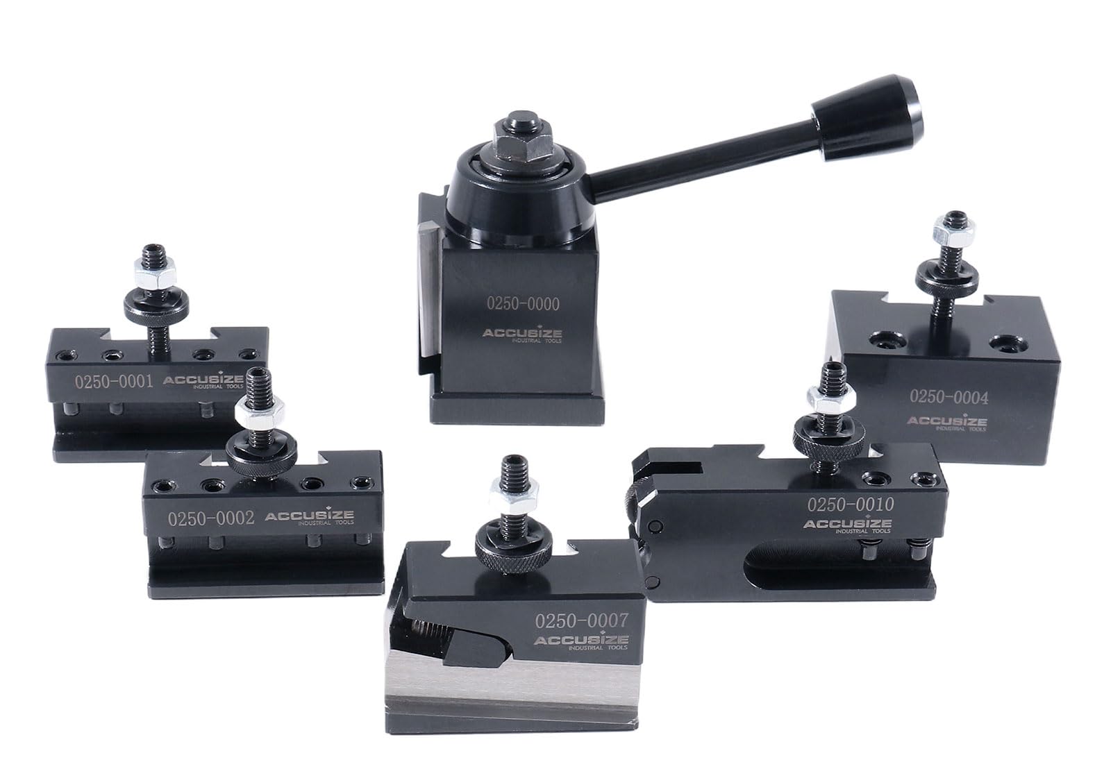 Accusize - OXA Wedge Type Quick Change Tool Post Set for 6" to 9" Mini Lathe, #0251-0000