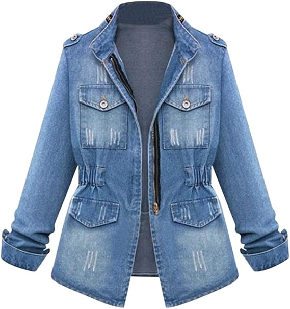 casaquinho feminino jeans