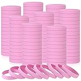 Liliful 100 Pcs Silicone Rubber Bracelets Rubber