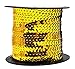 Mandala Crafts 100 Yards 6mm Gold Sequins Strips on a Roll - Flat Paillettes Trim Ribbon Sequins String Spool by The Yard for Sewing, Costumes, Crafts, Embellishments, and Decorations