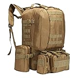 Suoki Tactical Backpack 55L with Built-up 3 MOLLE