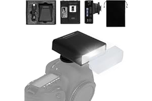 NULBOFU G12 Mini Camera Flash Speedlite, GN12 5600K,USB-C Charging Built-in 1200mAh Battery Compatible for Canon/Sony/Fujifilm/Nikon/Panasonic/Olympus,Speedlight Photography for Cameras with Single-Contact