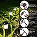 HECARIM Solar Lights Outdoor, 6 Pack Solar Pathway Lights, Solar Powered Garden Lights, Waterproof LED Solar Landscape Lights for Walkway, Pathway, Lawn, Yard and Driveway
