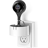 Nest Cam Indoor Mi Home Camera AC Outlet Mount, 360 Degree Swivel AC Outlet Wall Plug Mount Stand Holder Bracket Nest Cam Mi Camera- No Messy Wires Wall Damage KASMOTION