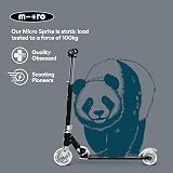 Micro Sprite Classic LED Children's Scooter Black Adjustable Handlebar Foldable view 7