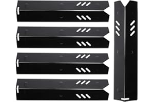 Rejekar Replacement Part for Uniflame GBC1059WB, Backyard BY13-101-001-13, DynaGlo, Better Home&Garden Grill, 15 inch Porcelain Steel Heat Plate Shield Tent Flame Tamer Burner Cover, 5-Pack