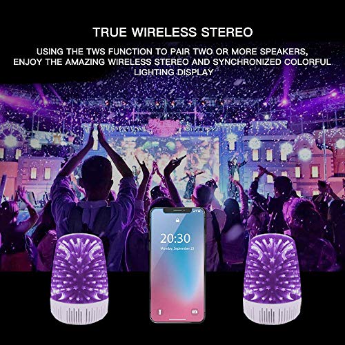 Night Light Bluetooth Speaker 3D Star Colorful Portable Wireless LED Bluetooth Speaker for Family Gatherings and Outdoor Travel Bedroom Living Room Office Boy Girl Christmas Gift