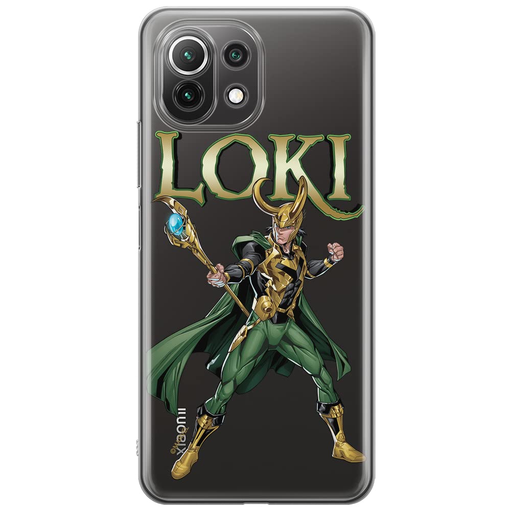 ERT GROUP mobile phone case for Xiaomi 11 Lite 4G/5G original and officially Licensed Marvel pattern Loki 002, partially transparent — image 1
