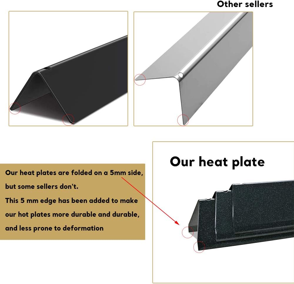 Denmay 7636 38.9 cm Porcelain Steel Flavorizer Bars Heat Shield for