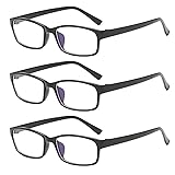 3 PRS Myopia Glasses for Mens Womens -3.5 Black