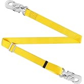 Trsmima Hunting Safety Harness, Tree Climbing Belt Restraint Lanyards, Safety Adjustable Lanyard, Add Level