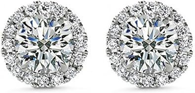2.50 Ct Round Cut Cubic Zirconia Stud Earrings in Screw Back