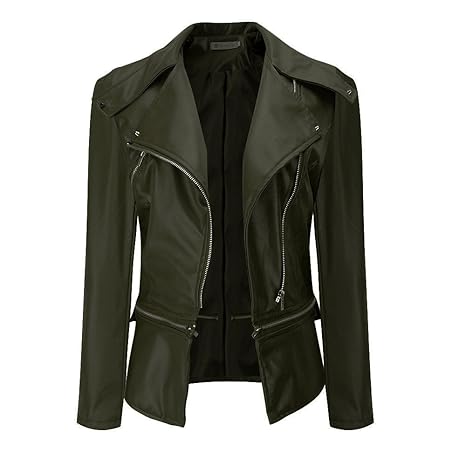 Jacke Damen Kurzmantel Lederjacke Oversize Heißer Damen Langarm Dünne Sport Mantel Lässig Outwear Slim Fit Einfarbig Winterja