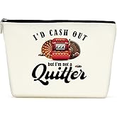 Funny Gambler Casino Slot Machine Makeup Bag Cosmetic Bag Inspired Gambler Gifts Gambling Casino Lover Gift for Women Friend Mom Grandma Aunt Nurse Retirement Christmas Birthday Friendship Gifts