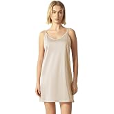 GYS Full Slip for Women Under Dress Non Cling Cami Slip Dress | Anti-Static, Silky Smooth, Nylon, V-Neck, Adjustable Strap, Mid-Thigh Length, Breathable, Lightweight, for Sheer Dresses