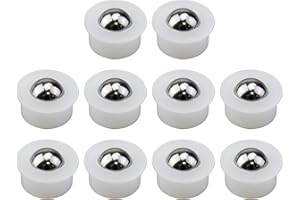 HNGSON Ball Transfer Bearing 8MM Conveyor Roller Ball Bearing Universal Rotation Ball Casters Pack of 10