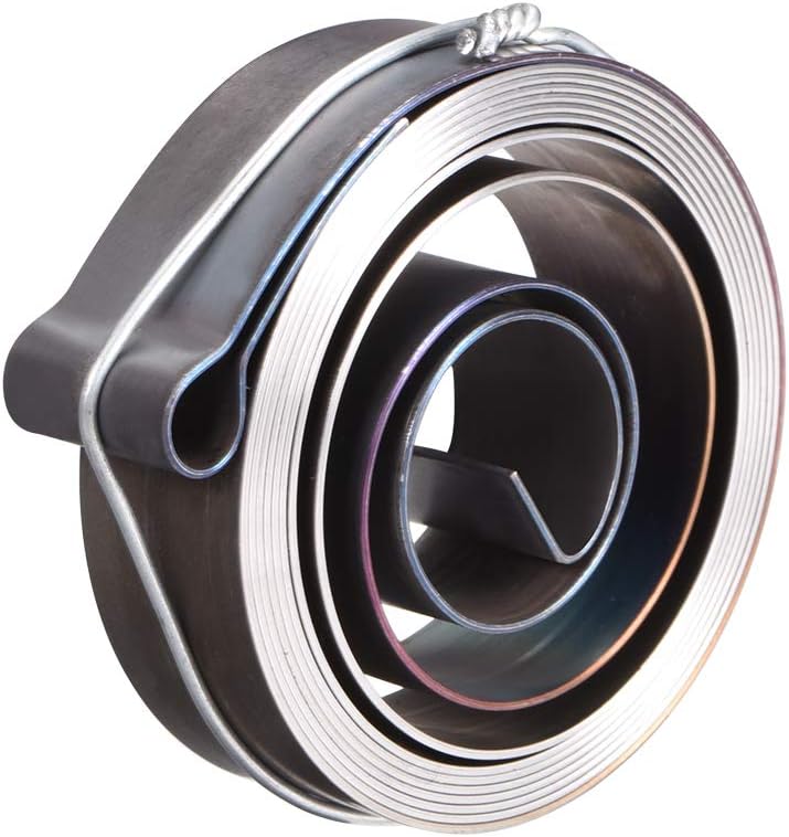 sourcing map Drill Press Spring Drill Press Quill Feed Return Coil Spring Assembly Spring Steel Chemical Blackening Finish 1800mm Expand Long 59 x 16 x 0.7mm - Image 3