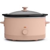 bella 6qt Manual Non-Toxic Slow Cooker with Cord Storage, Blossom