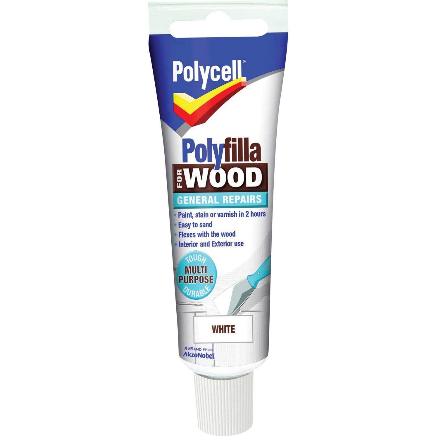 Polycell PLCWGRW75 Wood Filler Polyfilla Interior Exterior Use Tough Durable Repaintable
