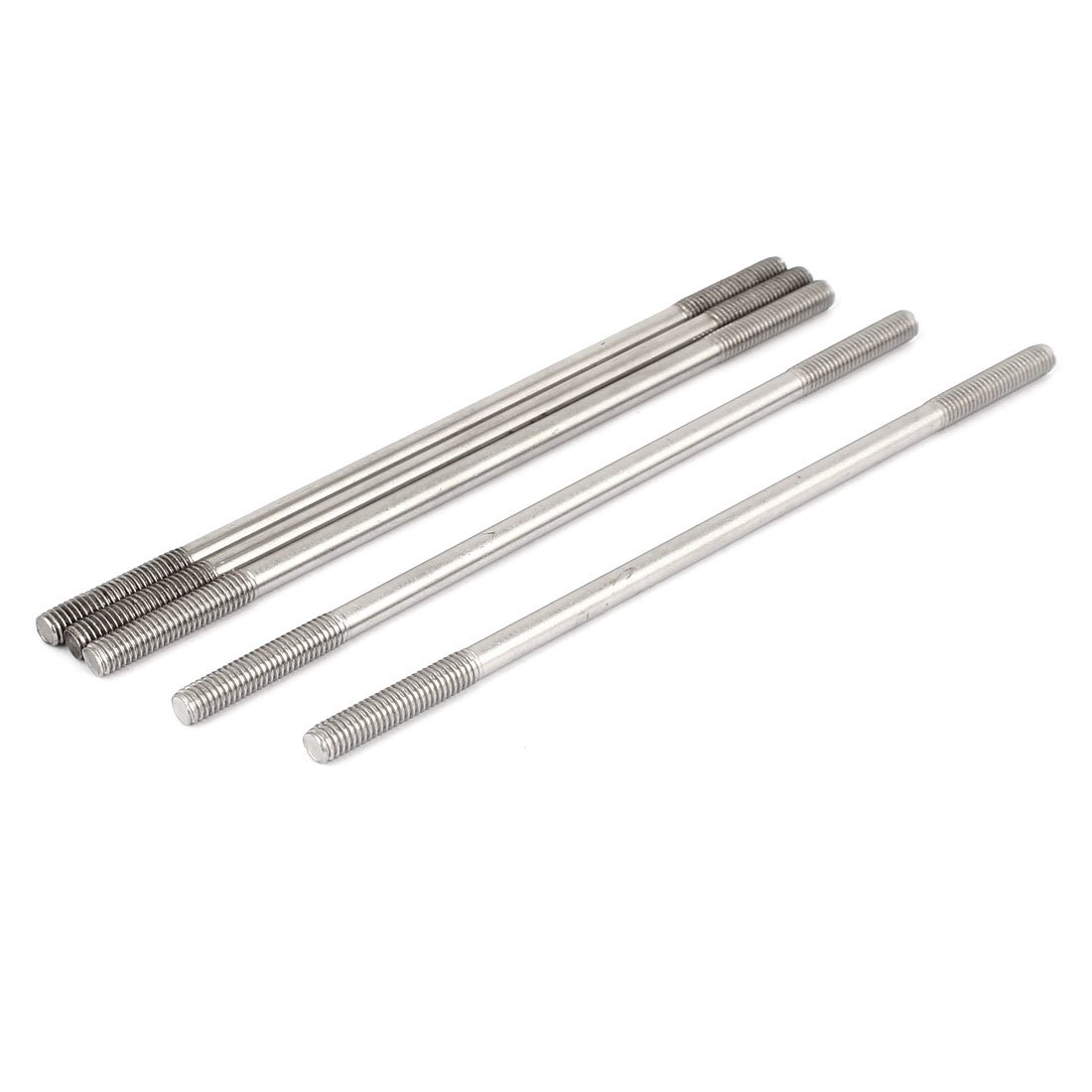 Sourcingmap M6x160mm 304 Stainless Steel Double End Threaded Stud Screw Bolt 5pcs