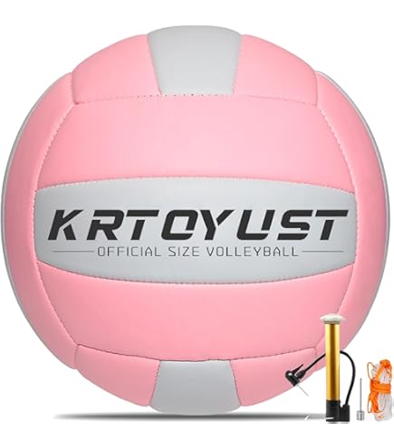 Ballon De Volley-ball Taille 5, Souple Et Imperméable En PU Pompe A Ballon Sacs En Maille Entrainement De Competition