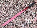 Knives Remembered Monogram Sword, Custom Sword, Ninja Sword, Hunting Machete, Personalized Sword, Engraved Swords, Ninja Machete (Red)