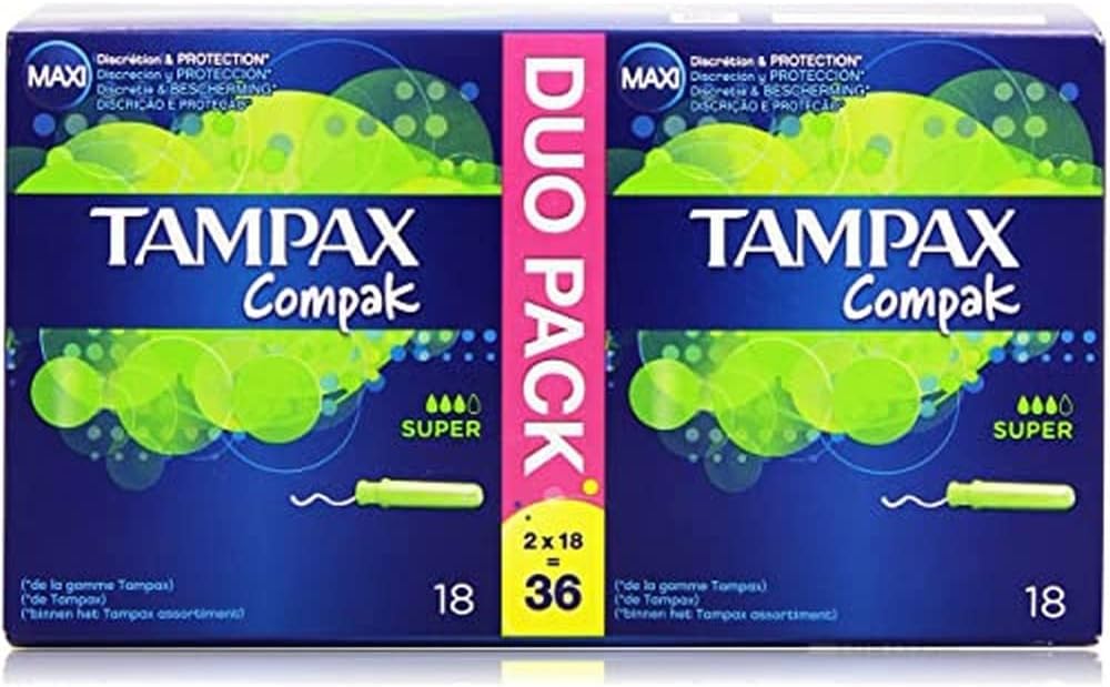 Tampax Compak Super Tampons Loading Sleeve x36 - Discreet Protection