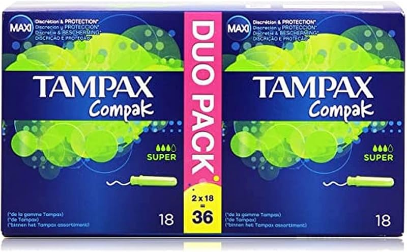 Tampax Compak Super Tampons Loading Sleeve x36 - Discreet Protection