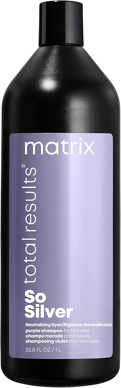Matrix So Silver Purple Toning Shampoo for Blonde Grey Hair Total Results