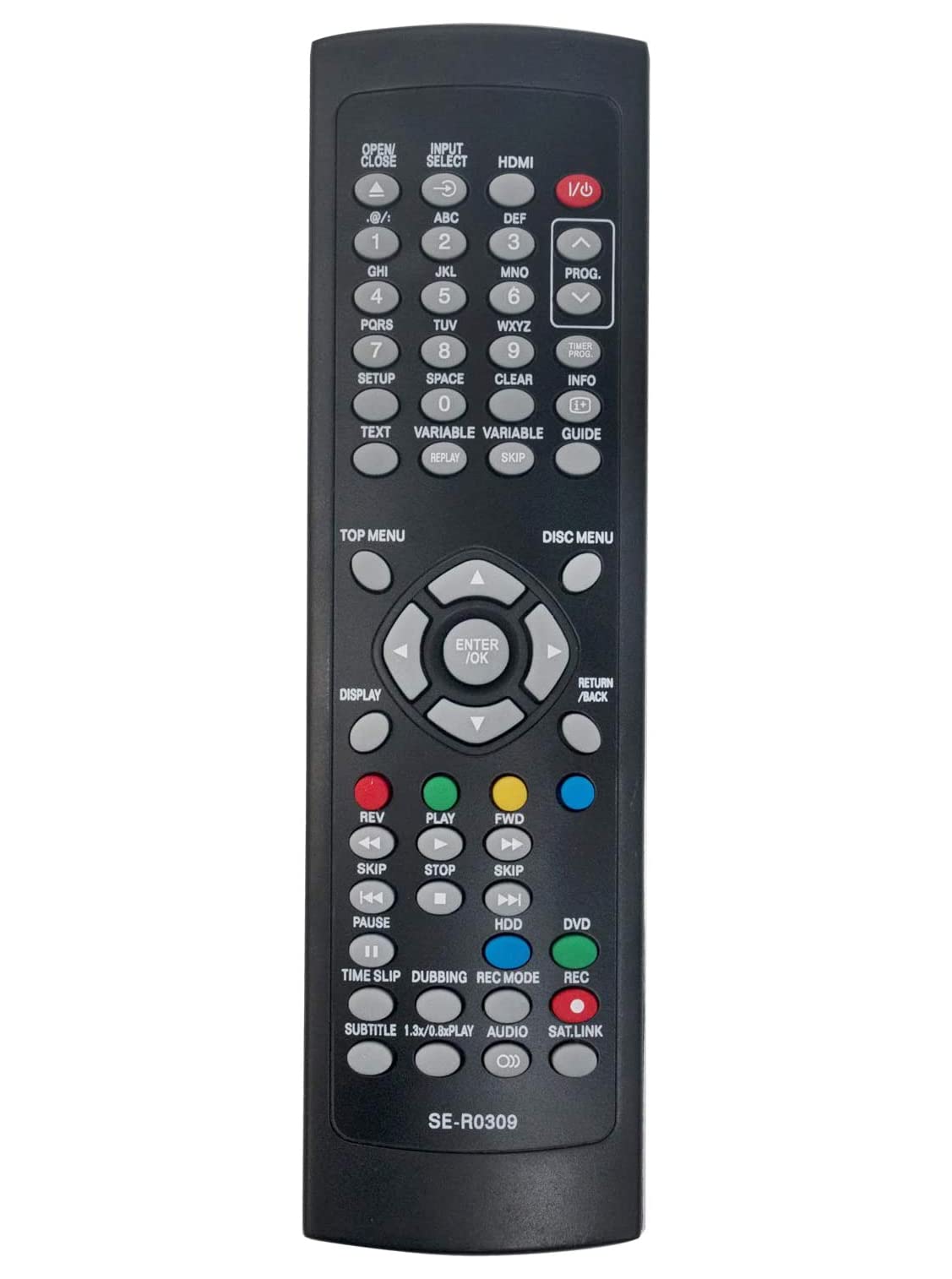 VINABTY Replacement Remote Control Fit for Toshiba HDD DVD Video Recorder SE-R0309 RD-88DTKB RD-98DTKB