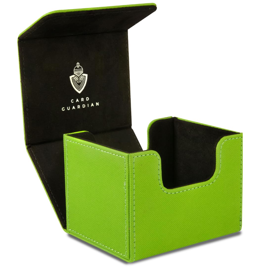 Card Guardian - Premium Deck Box for 100+ Cards for Trading Card Games TCG (Lime Green) — image 1