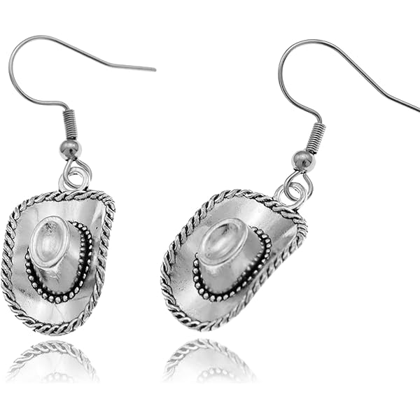 Western Cowgirl Boot Dangle Earrings - Rodeo Boho Country Style Drop Earrings For Women